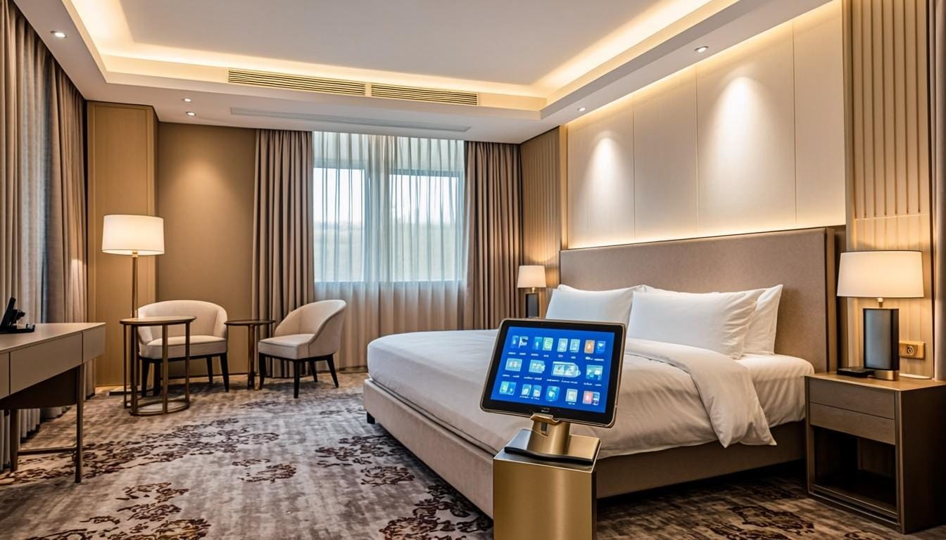 Sistema de automação BOOKING para hotéis e pousadas com gestão inteligente de quartos em São Paulo - Automação Residencial SP