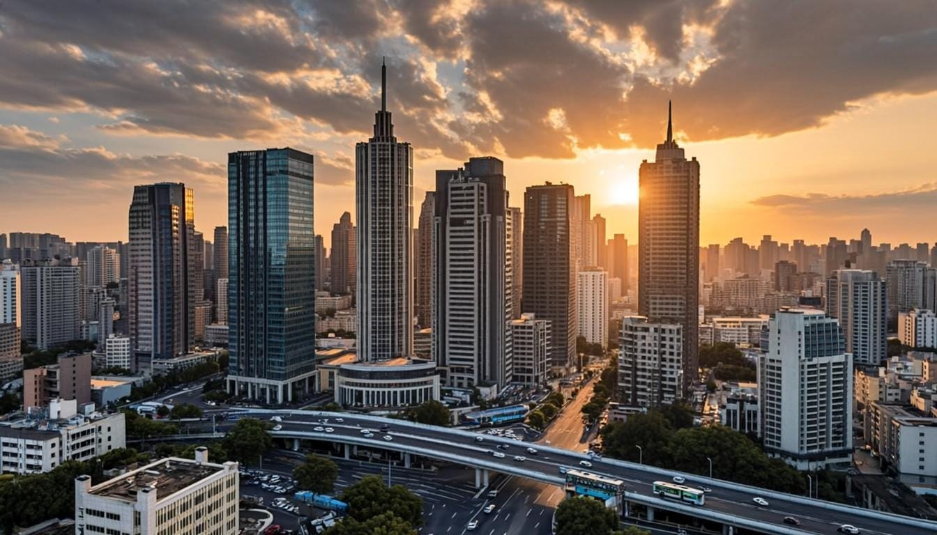 Vista panorâmica de São Paulo com skyline moderno - A cidade onde a Automação Residencial SP atua com tecnologia de ponta em automação de casas e apartamentos inteligentes